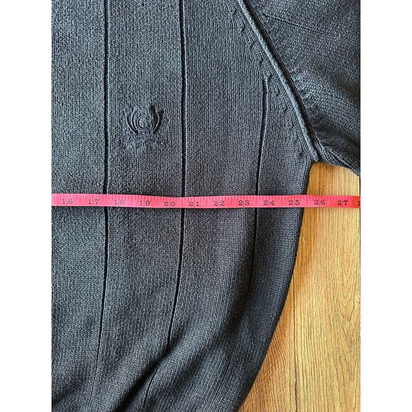 Liz Claiborne Vtg Black Chunky Sweater Men's Size Large - Picture 3 of 6
